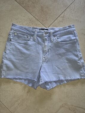 J. Crew Light Blue Denim Frayed Hem Shorts